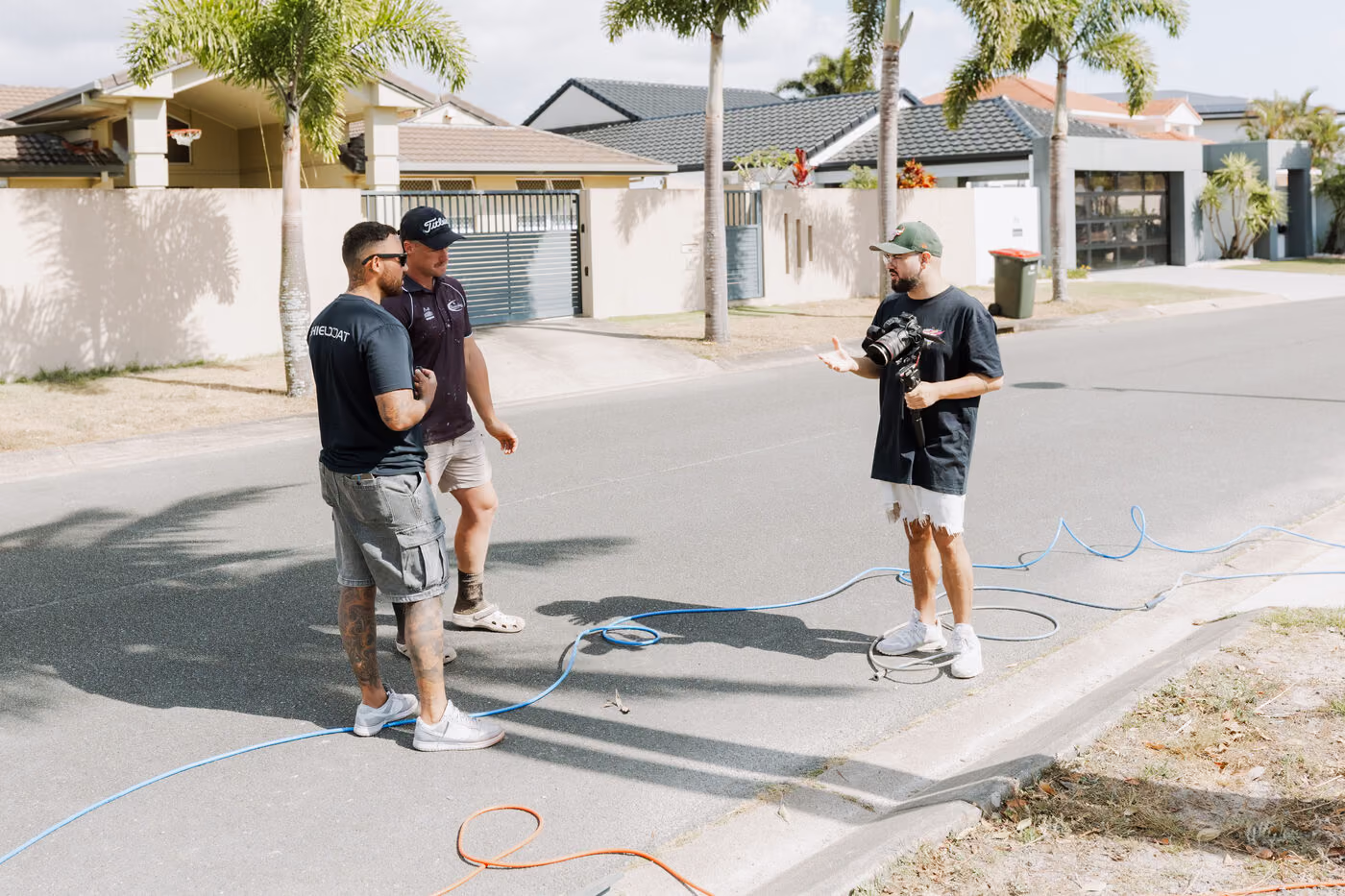 KILR Studios content shoot — client on location